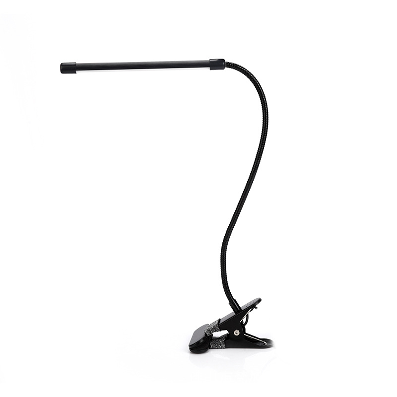 LED-broderilampe Metall fleksibel svanehalslampe