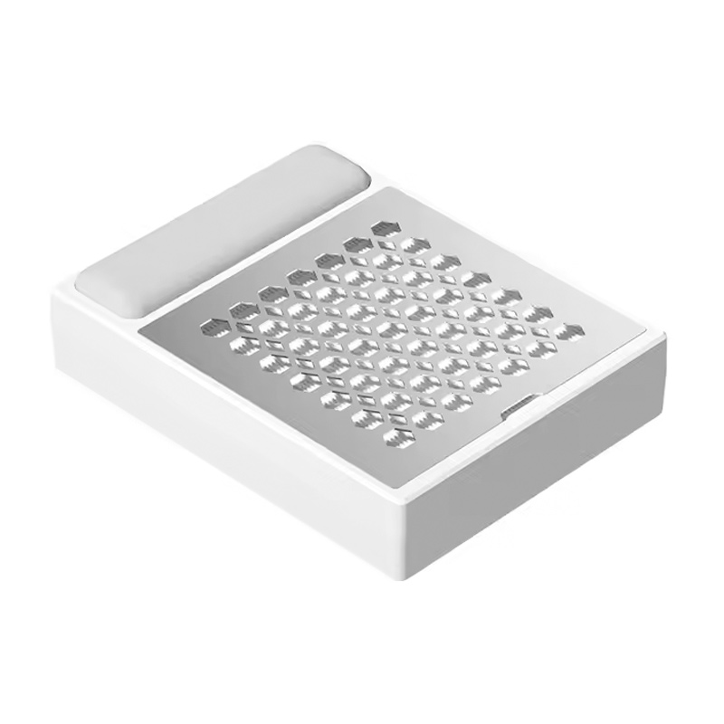 Neglestøvsamler med en liten håndstøtte