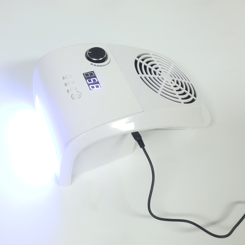 Neglestøvsamler med UV-lampe